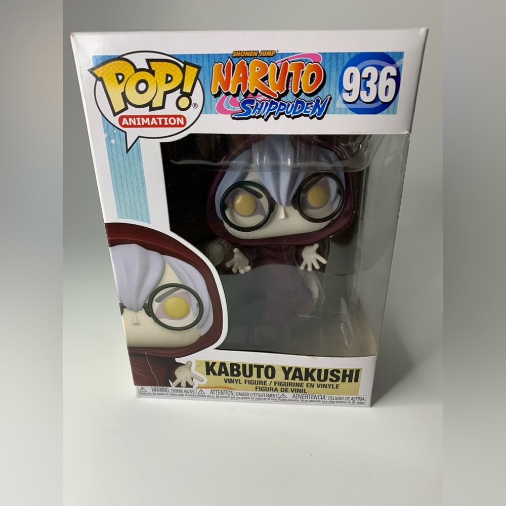 Funko Pop! Animation: Naruto- Kabuto Yakushi #936- NWB- box little damage